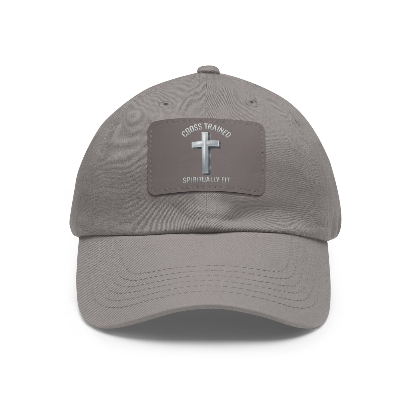 Cross Trained, Spiritually Fit – Leather Patch Hat