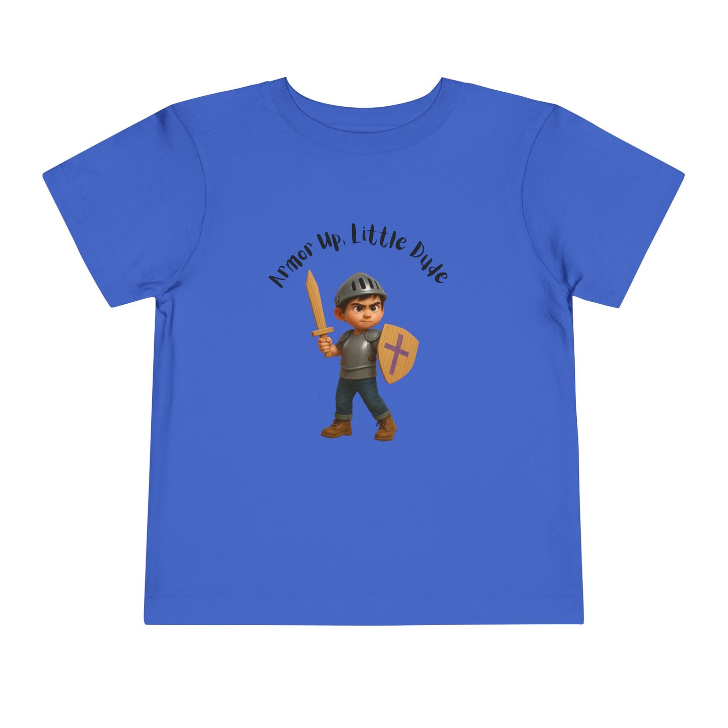 🛡️ Armor Up, Little Dude – Boy’s T-Shirt