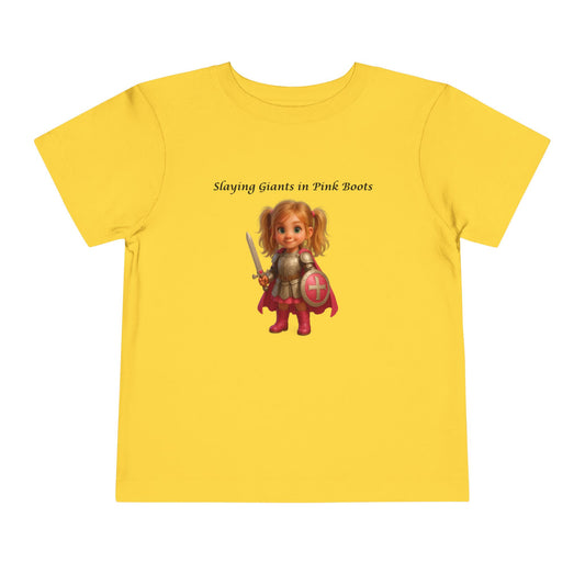 Slaying Giants in Pink Boots - Girl's Tee