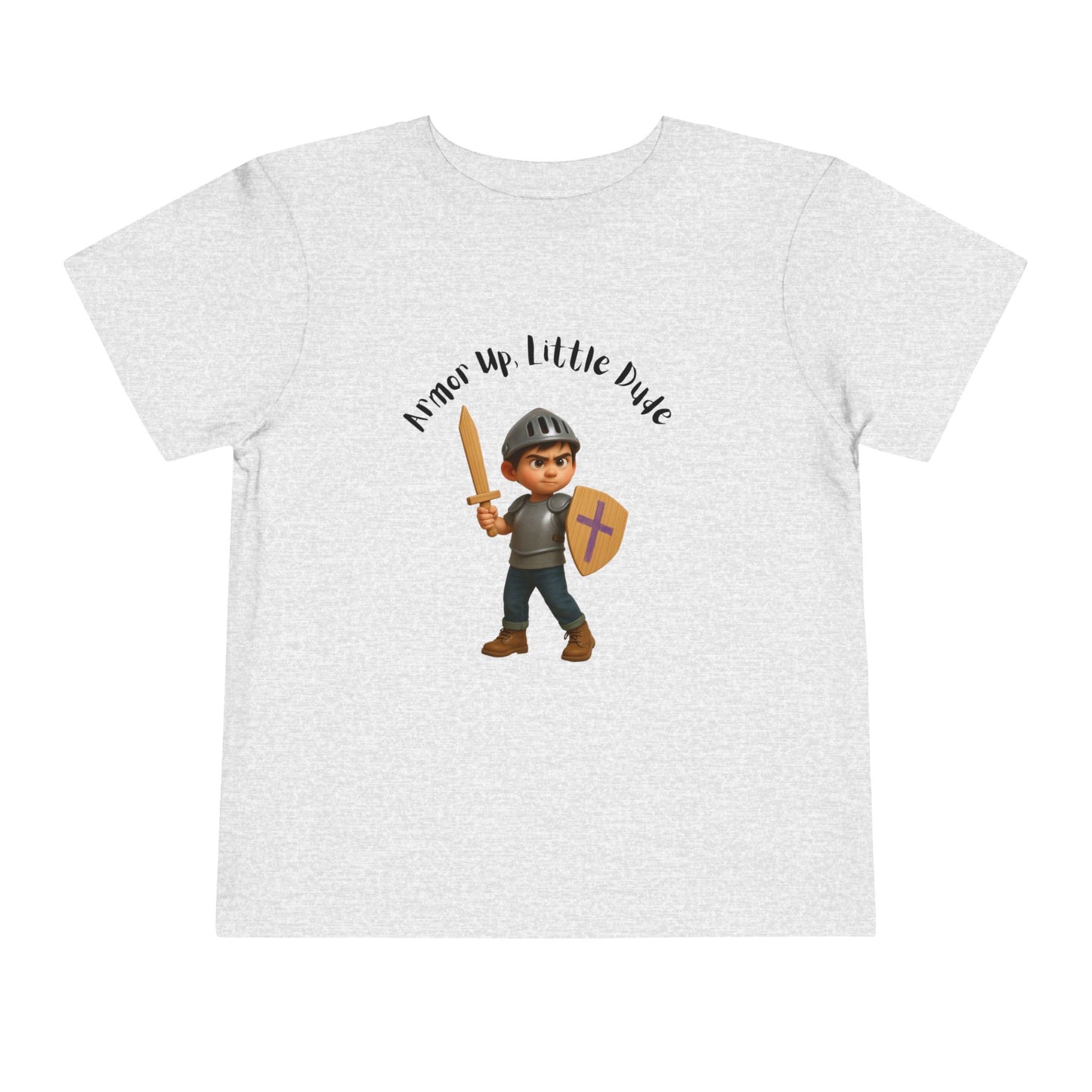 🛡️ Armor Up, Little Dude – Boy’s T-Shirt